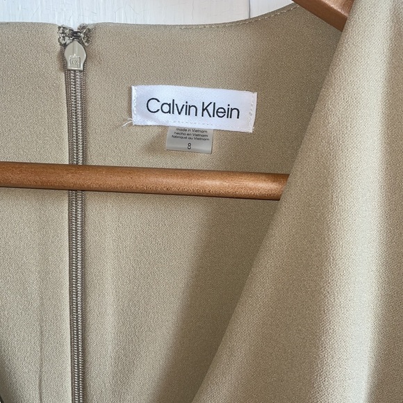 CALVIN KLEIN Midi Dress Cocktail Formal Sleeveless Wrap Pencil Size 8 New - Picture 7 of 12